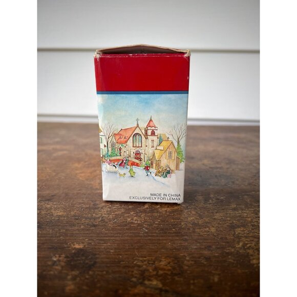 Vintage Lemax 1992 Porcelain Father & Daughter Figurine Christmas Village Decor - Picture 8 of 9